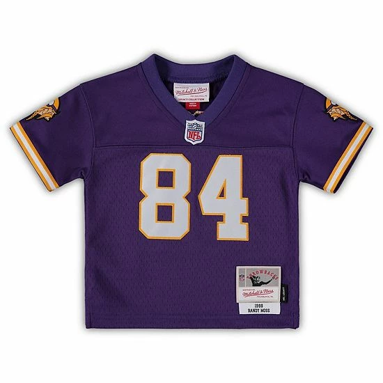 Best deal ⌛ Unbranded Infant Mitchell & Ness Randy Moss Purple Minnesota Vikings 1998 Retired Legacy Jersey ✔️ - Image 3