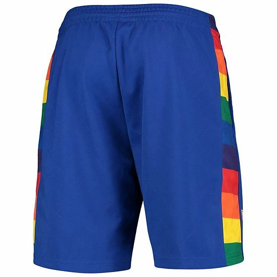 New ๐ Unbranded Men's Mitchell & Ness Blue Denver Nuggets 1991 Hardwood Classics 75th Anniversary Swingman Shorts ๐ - Image 4