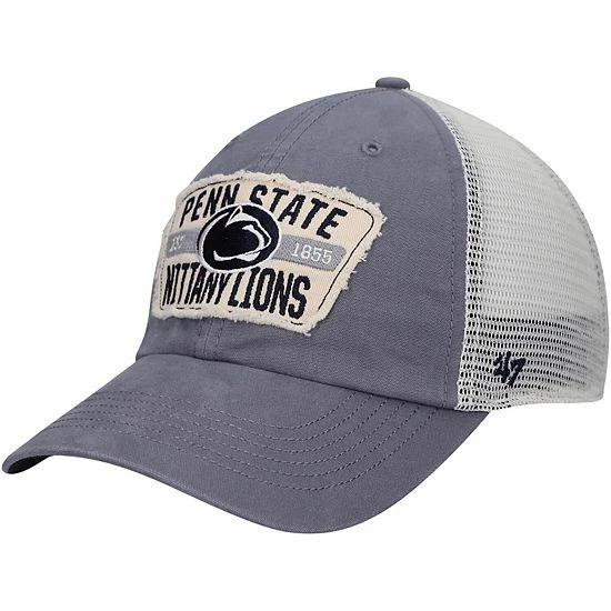 Cheap ⭐ Unbranded Men's '47 Navy Penn State Nittany Lions Crawford Clean Up Trucker Snapback Hat ⭐