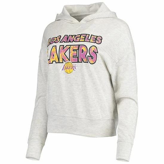 Top 10 ๐ฅ Unbranded ๐ฉ Women's Concepts Sport Cream Los Angeles Lakers Crossfield Long Sleeve Hoodie Top & Shorts Sleep Set ๐ - Image 2