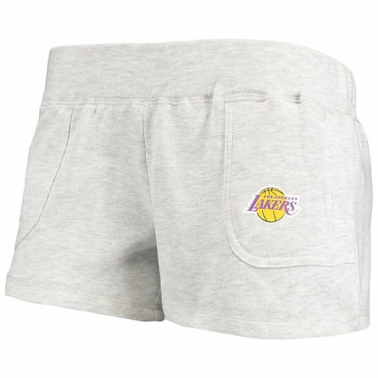 Top 10 ๐ฅ Unbranded ๐ฉ Women's Concepts Sport Cream Los Angeles Lakers Crossfield Long Sleeve Hoodie Top & Shorts Sleep Set ๐ - Image 4