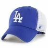 Deals 🎉 Unbranded Men's '47 Royal/Natural Los Angeles Dodgers Flagship Washed MVP Trucker Snapback Hat ✔️