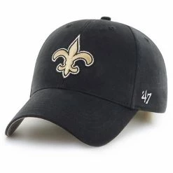 Best deal 🌟 Unbranded Youth '47 Black New Orleans Saints Basic MVP Adjustable Hat ❤️