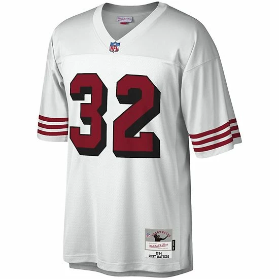 Budget โ๏ธ Unbranded Men's Mitchell & Ness Ricky Watters White San Francisco 49ers Legacy Replica Jersey ๐ - Image 3