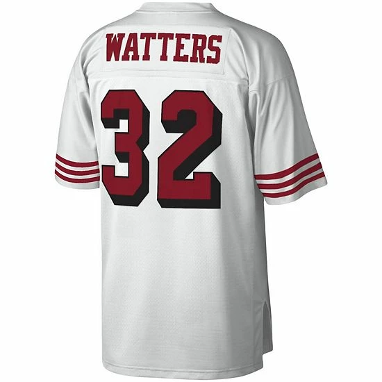 Budget โ๏ธ Unbranded Men's Mitchell & Ness Ricky Watters White San Francisco 49ers Legacy Replica Jersey ๐ - Image 4