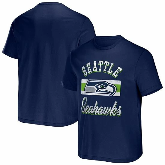 Flash Sale ๐ Unbranded Men's NFL X Darius Rucker Collection By Fanatics College Navy Seattle Seahawks Stripe T-Shirt ๐