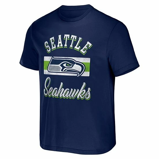 Flash Sale ๐ Unbranded Men's NFL X Darius Rucker Collection By Fanatics College Navy Seattle Seahawks Stripe T-Shirt ๐ - Image 3