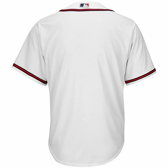 Outlet ❤️ Unbranded Men's White Atlanta Braves Big & Tall Replica Team Jersey 😍 - Image 4