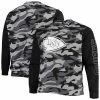 Cheapest 💯 Unbranded Men's FOCO Black Kansas City Chiefs Camo Long Sleeve T-Shirt ⭐