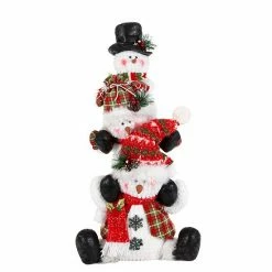 Promo 💯 Unbranded Stacking Snowman Table Decor 😍