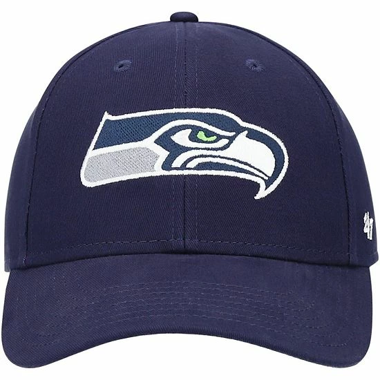Promo 🎉 Unbranded Preschool '47 Navy Seattle Seahawks Basic Team MVP Adjustable Hat 😉 - Image 3