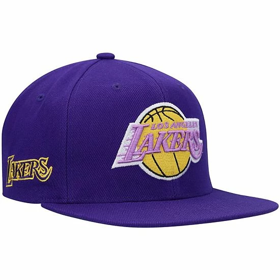 Best Sale ๐ Unbranded Men's Mitchell & Ness Purple Los Angeles Lakers Hardwood Classics Snapback Hat ๐ - Image 2