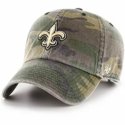Cheapest 🎁 Unbranded Men's '47 Camo New Orleans Saints Woodland Clean Up Adjustable Hat ✨
