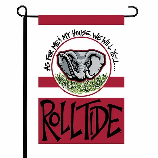New ๐ Unbranded Alabama Crimson Tide 12" X 18" Mascot Double-Sided Garden Flag โจ - Image 2
