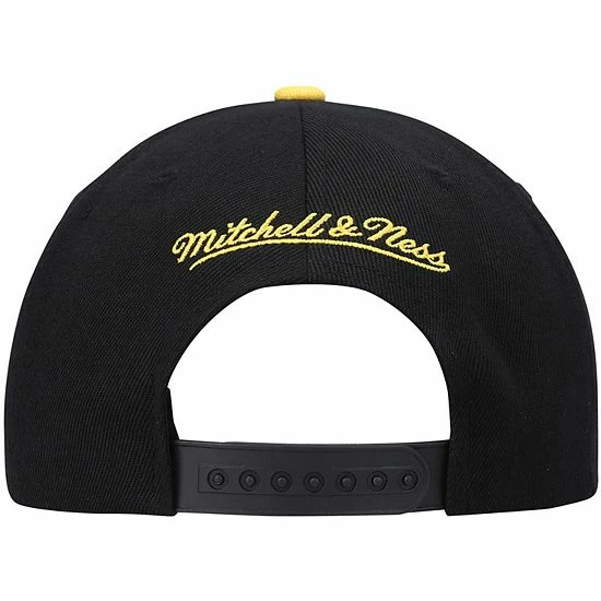 Wholesale ✔️ Unbranded Men's Mitchell & Ness Black/Gold Los Angeles Lakers Hardwood Classics Low Big Face Snapback Hat 😀 - Image 5