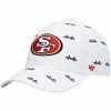 Cheapest 👍 Unbranded 👩 Women's '47 White San Francisco 49ers Team Confetti Clean Up Adjustable Hat ✨