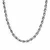 Hot Sale 🔥 Unbranded Men's 14k White Gold Plated Rope Chain Necklace - 24 In. 😉