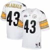 Coupon 🌟 Unbranded Men's Mitchell & Ness Troy Polamalu White Pittsburgh Steelers 2005 Authentic Throwback Retired Player Jersey ❤️