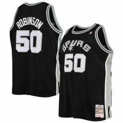 Buy 👏 Unbranded Men's Mitchell & Ness David Robinson Black San Antonio Spurs Big & Tall Hardwood Classics Jersey 👏