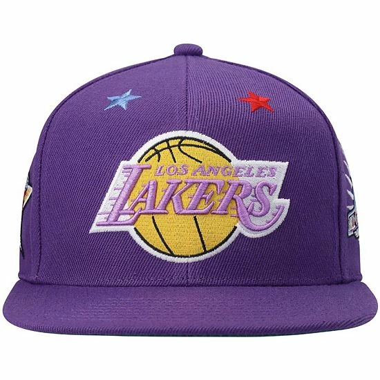 Promo 🤩 Unbranded Men's Mitchell & Ness Purple Los Angeles Lakers Hardwood Classics 1997 NBA All-Star Weekend Top Star Snapback Hat 🥰 - Image 3