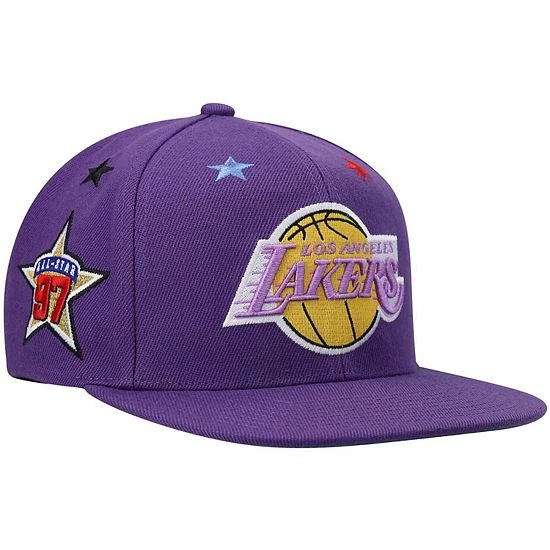Promo 🤩 Unbranded Men's Mitchell & Ness Purple Los Angeles Lakers Hardwood Classics 1997 NBA All-Star Weekend Top Star Snapback Hat 🥰 - Image 4
