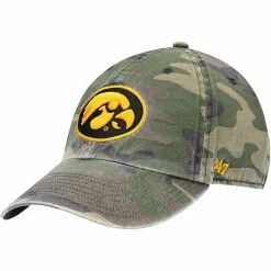 Best Pirce ❤️ Unbranded Men's '47 Camo Iowa Hawkeyes Clean Up Core Adjustable Hat 😀