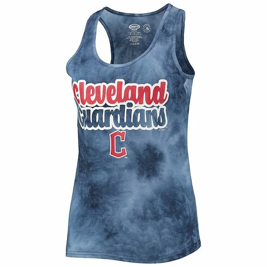 Promo 👏 Unbranded 👩 Women's Concepts Sport Navy Cleveland Guardians Billboard Racerback Tank Top & Shorts Set 😀 - Image 3