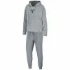 Outlet ❤️ Unbranded 👩 Women's WEAR By Erin Andrews Heather Gray Los Angeles Dodgers Logo Pullover Hoodie & Pants Sleep Set 🛒