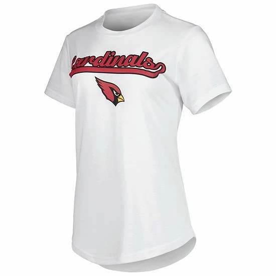 Budget 😉 Unbranded 👩 Women's Concepts Sport White/Charcoal Arizona Cardinals Sonata T-Shirt & Leggings Sleep Set ✔️ - Image 3