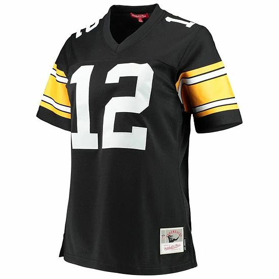 Discount ⭐ Unbranded 👩 Women's Mitchell & Ness Terry Bradshaw Black Pittsburgh Steelers Legacy Replica Player Jersey 🔥 - Image 3
