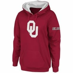 Top 10 😀 Unbranded 👩 Women's Stadium Athletic Crimson Oklahoma Sooners Big Logo Pullover Hoodie 🛒