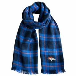 Budget ✨ Unbranded 👩 Women's Little Earth Denver Broncos Plaid Blanket Scarf 😉