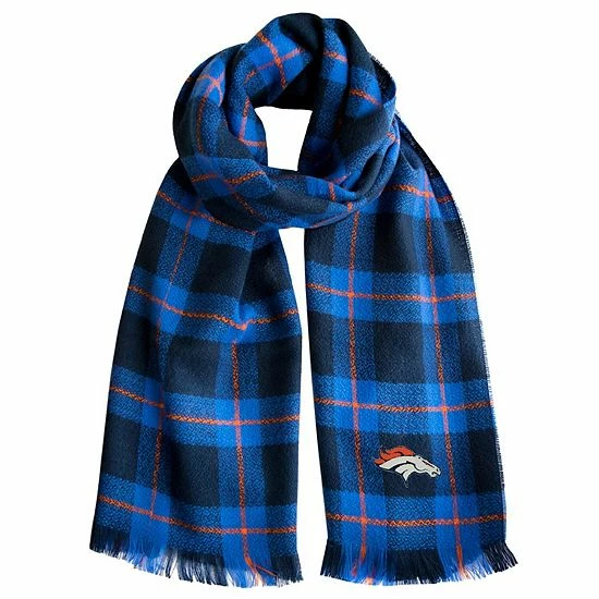 Budget โจ Unbranded ๐ฉ Women's Little Earth Denver Broncos Plaid Blanket Scarf ๐