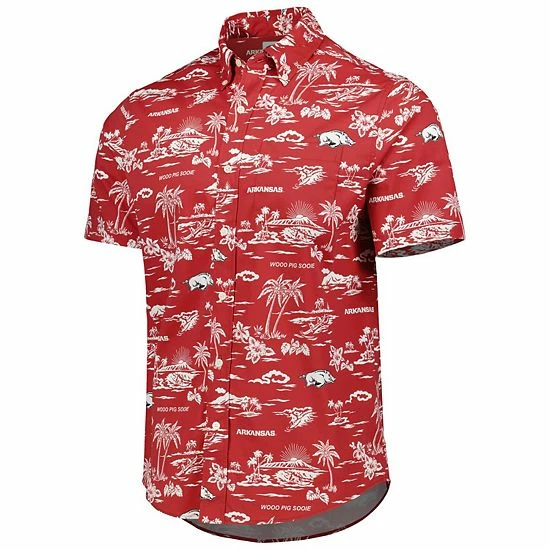 Brand new ๐ Unbranded Men's Reyn Spooner Cardinal Arkansas Razorbacks Performance Button-Down ๐ Shirt ๐ - Image 3