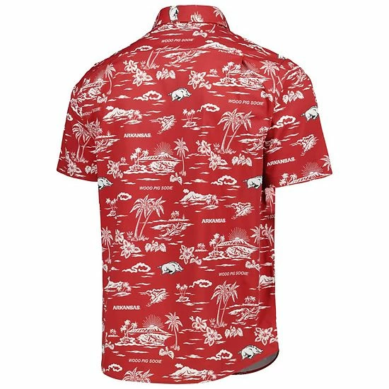 Brand new ๐ Unbranded Men's Reyn Spooner Cardinal Arkansas Razorbacks Performance Button-Down ๐ Shirt ๐ - Image 4