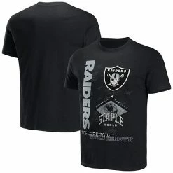 Buy 🥰 Unbranded Men's NFL X Staple Black Las Vegas Raiders World Renowned T-Shirt 🥰