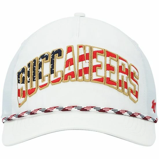 Discount ๐ Unbranded Men's '47 White Tampa Bay Buccaneers Hitch Stars And Stripes Trucker Adjustable Hat โ - Image 3