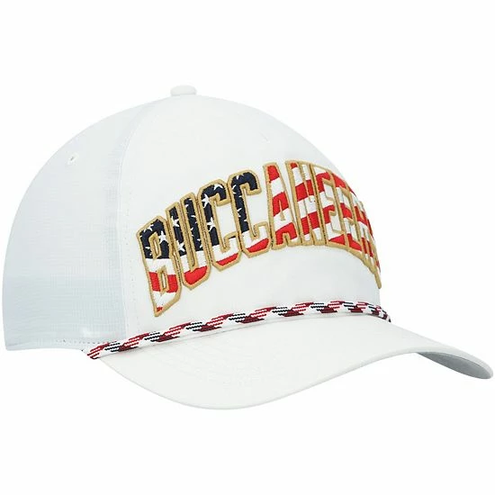 Discount ๐ Unbranded Men's '47 White Tampa Bay Buccaneers Hitch Stars And Stripes Trucker Adjustable Hat โ - Image 4