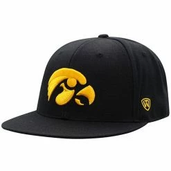 Buy 👏 Unbranded Men's Top Of The World Black Iowa Hawkeyes Team Color Fitted Hat 😉