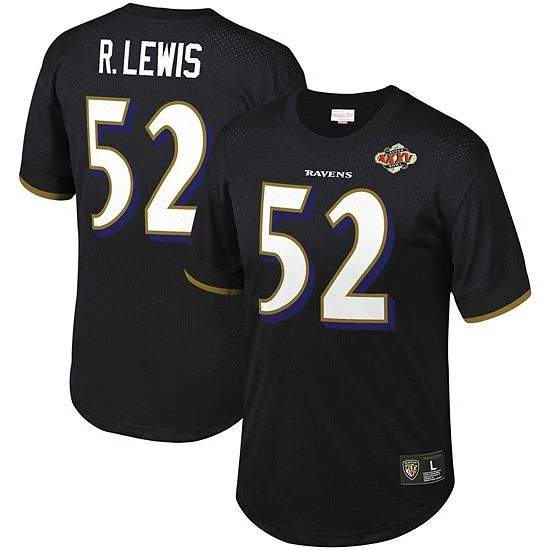 Brand new ๐ Unbranded Men's Mitchell & Ness Ray Lewis Black Baltimore Ravens Retired Player Name & Number Mesh Top ๐