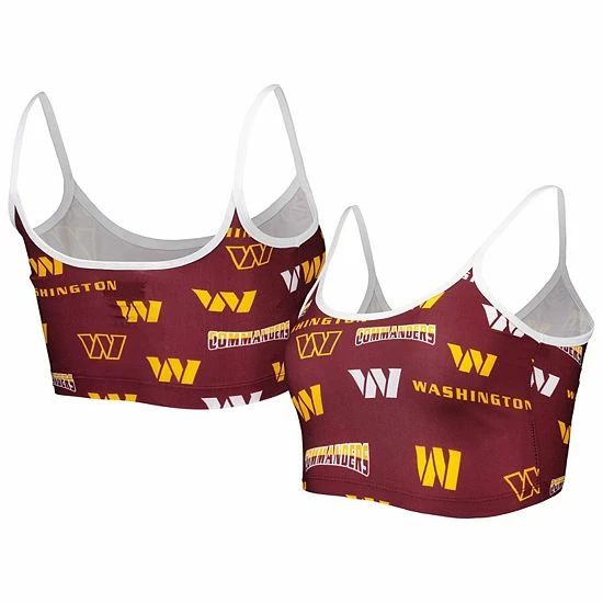 Outlet ๐ Unbranded ๐ฉ Women's Concepts Sport Burgundy/White Washington Commanders Breakthrough Allover Knit Sports Bra ๐ - Image 2