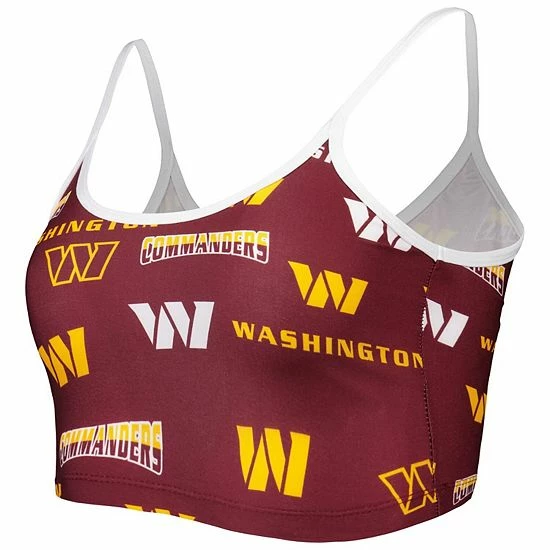 Outlet ๐ Unbranded ๐ฉ Women's Concepts Sport Burgundy/White Washington Commanders Breakthrough Allover Knit Sports Bra ๐ - Image 3