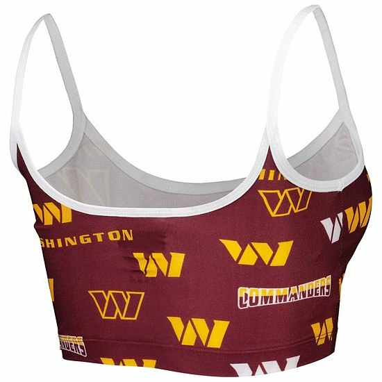 Outlet ๐ Unbranded ๐ฉ Women's Concepts Sport Burgundy/White Washington Commanders Breakthrough Allover Knit Sports Bra ๐ - Image 4