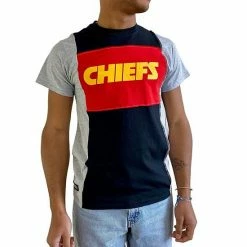 Best Sale 🛒 Unbranded Men's Refried Apparel Heather Black Kansas City Chiefs Sustainable Split T-Shirt 👍