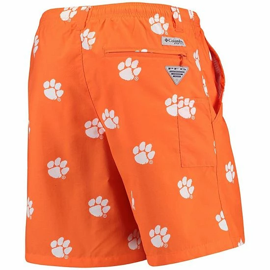 Budget 👏 Unbranded Men's Columbia PFG Orange Clemson Tigers Backcast II 8" Omni-Shade Hybrid Shorts ❤️ - Image 3