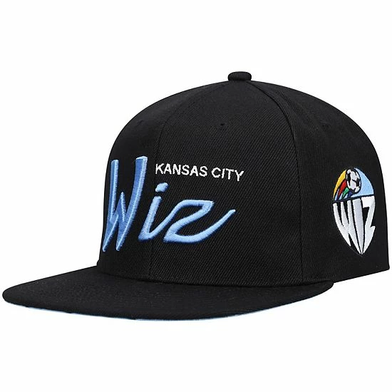 Hot Sale 🥰 Unbranded Men's Mitchell & Ness Black/Blue Sporting Kansas City Historic Logo Since '96 Foundation Script Snapback Hat 🎉 - Image 2