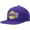 Deals 🥰 Unbranded Men's Mitchell & Ness Purple Los Angeles Lakers Ground 2.0 Snapback Hat 🤩