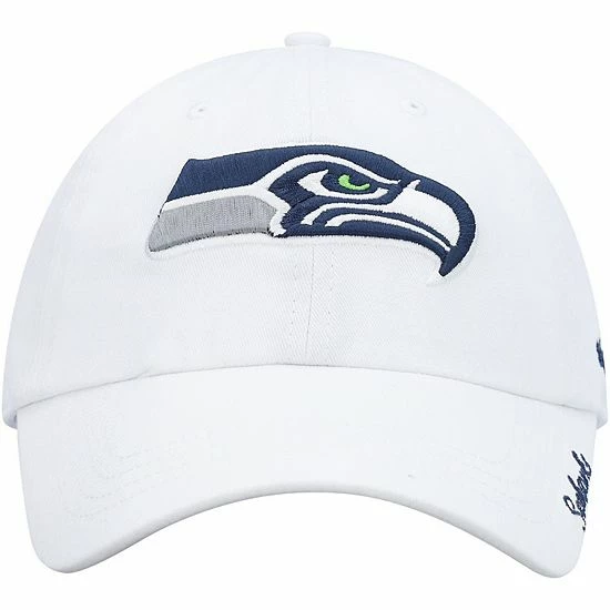 Cheapest 😍 Unbranded 👩 Women's '47 White Seattle Seahawks Miata Clean Up Logo Adjustable Hat 🔥 - Image 3