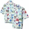 New 🥰 Unbranded Chicago Cubs Reyn Spooner Scenic Button-Up 👕 Shirt - White 😍