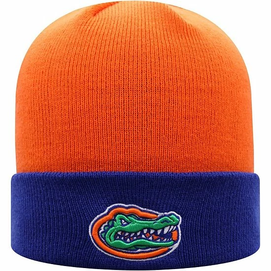 Deals ⭐ Unbranded Men's Top Of The World Orange/Royal Florida Gators Core 2-Tone Cuffed Knit Hat 🤩